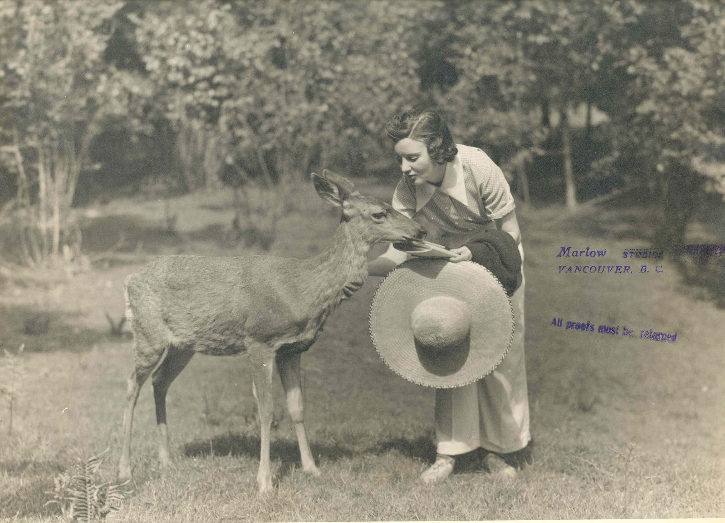 Anne Rice with Deer