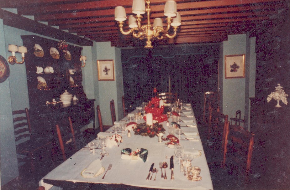 Dining room Xmas 1960-1961
